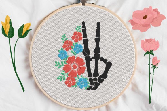 Bones and Flowers Embroidery Review