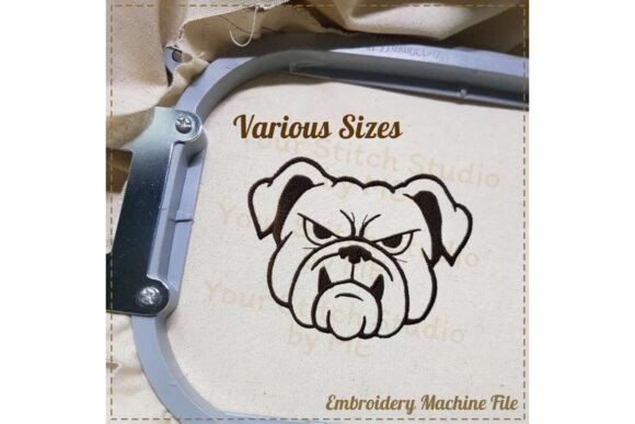 Bulldog Outline Embroidery Design Review