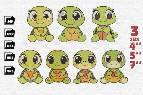 Cute Baby Turtle Embroidery Set Review