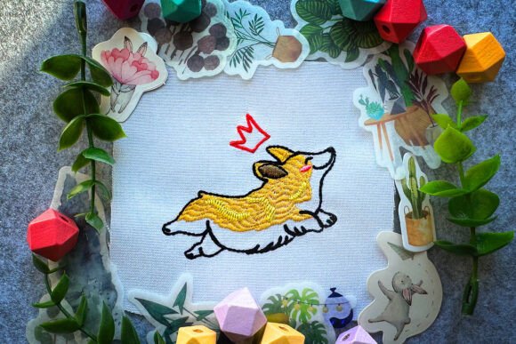 Funny Corgi Embroidery Design Review