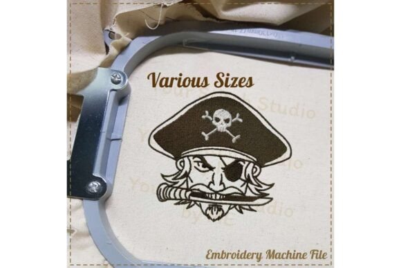 Pirate Embroidery Design for Seasonal Use
