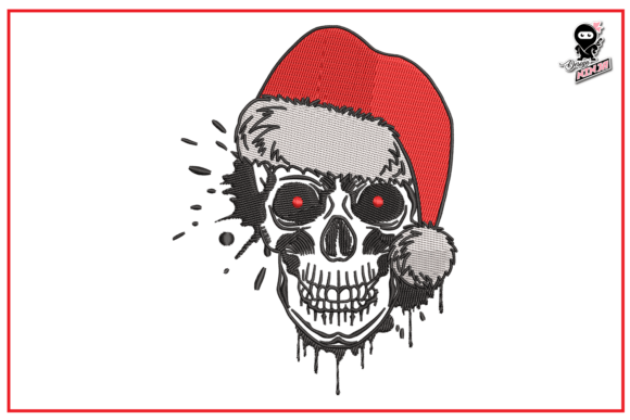 Santa Claus Skull Embroidery Review