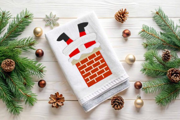 Santa Stuck in the Chimney Embroidery Review