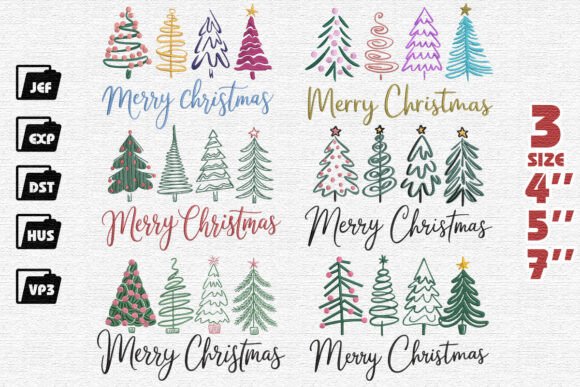 Set of 6 Merry Christmas Embroidery Review